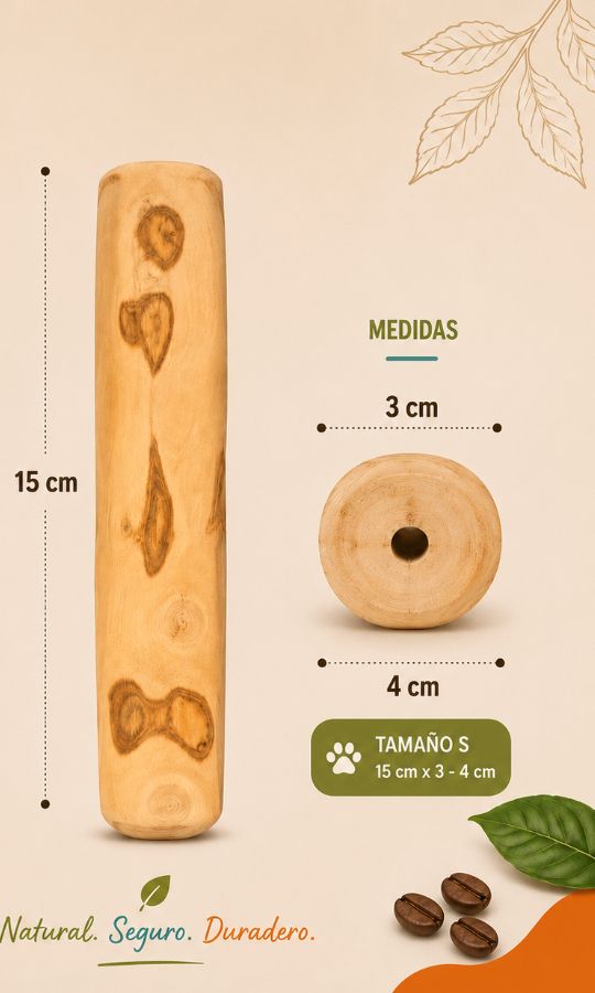 Pack x 3 Huesos madera de cafe - Image 3